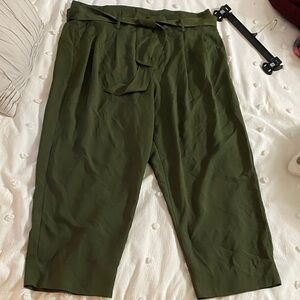 Madewell Green High waisted Paper bag Pant